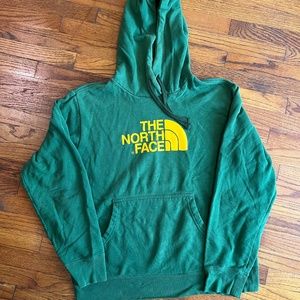 The North Face Men's Green Logo Hoodie Sweatshirt - Size Large